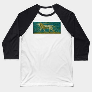 Ancient Babylonian Lion Gate Baseball T-Shirt